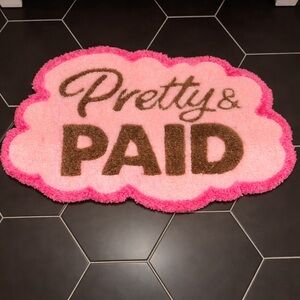 Pretty & Paid Pink handmade rug